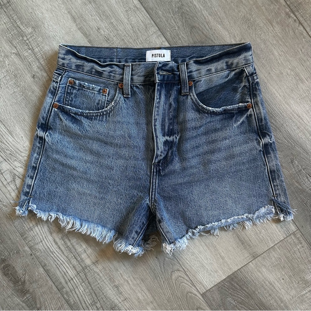 Pistola "Maeve" Super High Rise Cut Off Shorts